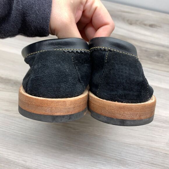 Bass Weejuns Mens Black Suede Bradford Penny Loafers Size 10 D main image 9